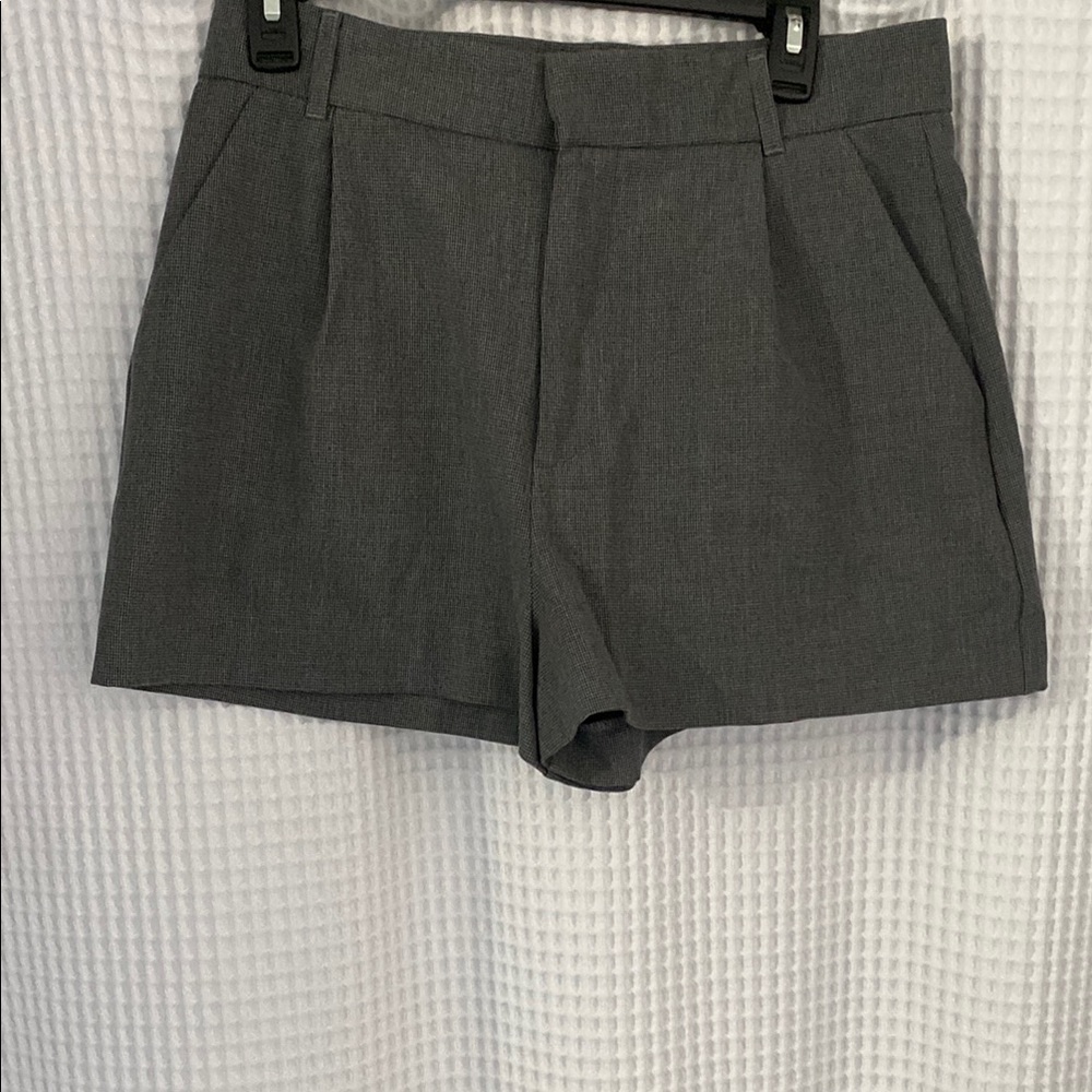 Zara High Waist Gray Women's Shorts